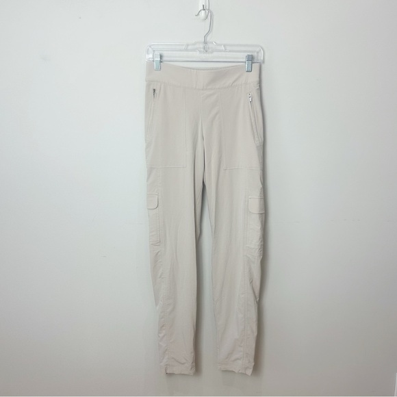 Athleta Chelsea Cargo Lined Pant Tan Tall - Picture 2 of 9